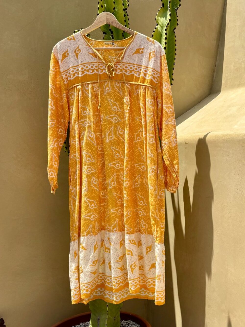 MATTA ZAIRA SUNSHINE YELLOW SHELL DRESS